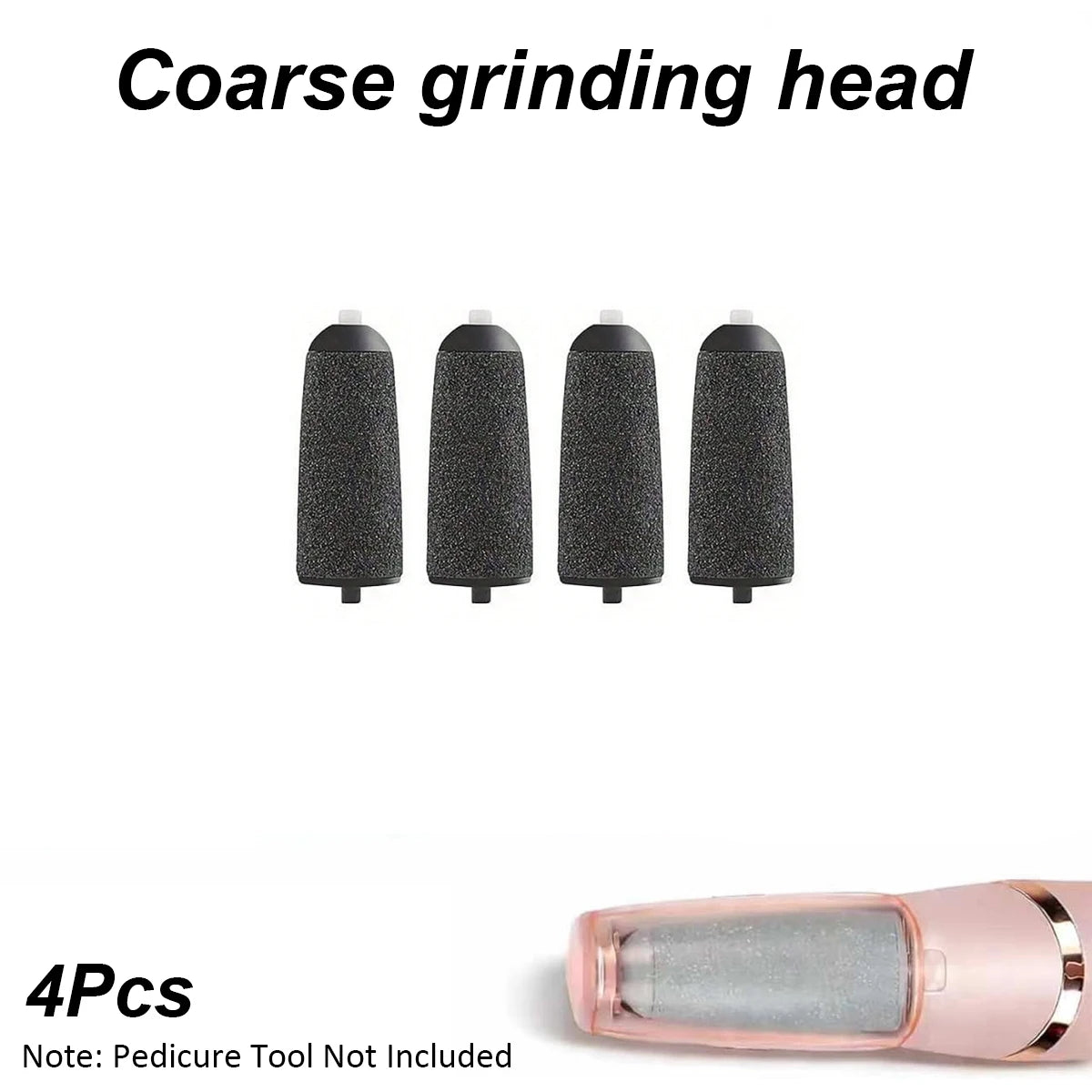 12-Pack Replacement Grinding Wheels, Suitable for Finishing Touch Flawless Pedi Electric Pedicure Tool Replacement Grinding Heads, (No. 6 Coarse Grinding Wheel + No. 6 Fine Grinding Wheel)