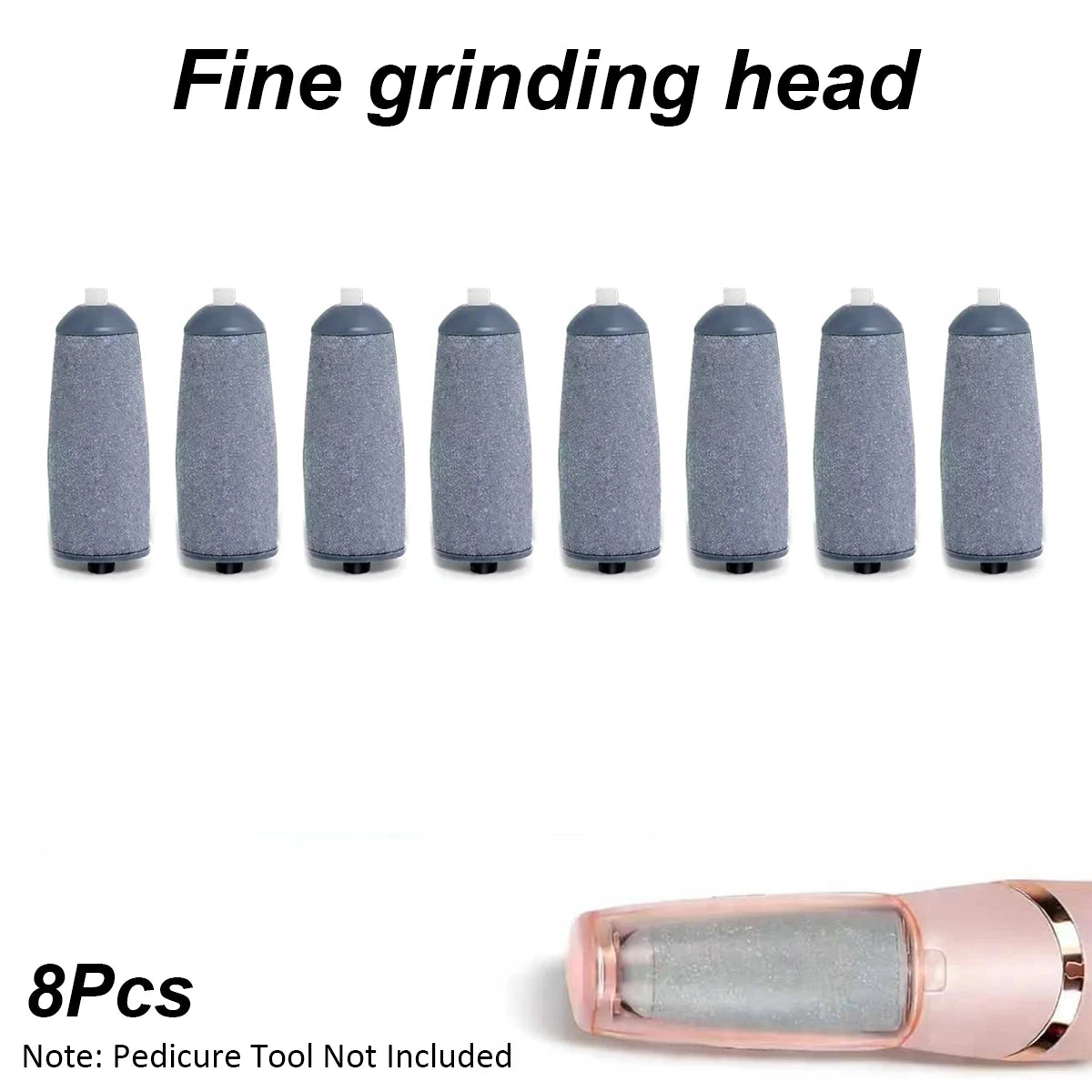 12-Pack Replacement Grinding Wheels, Suitable for Finishing Touch Flawless Pedi Electric Pedicure Tool Replacement Grinding Heads, (No. 6 Coarse Grinding Wheel + No. 6 Fine Grinding Wheel)